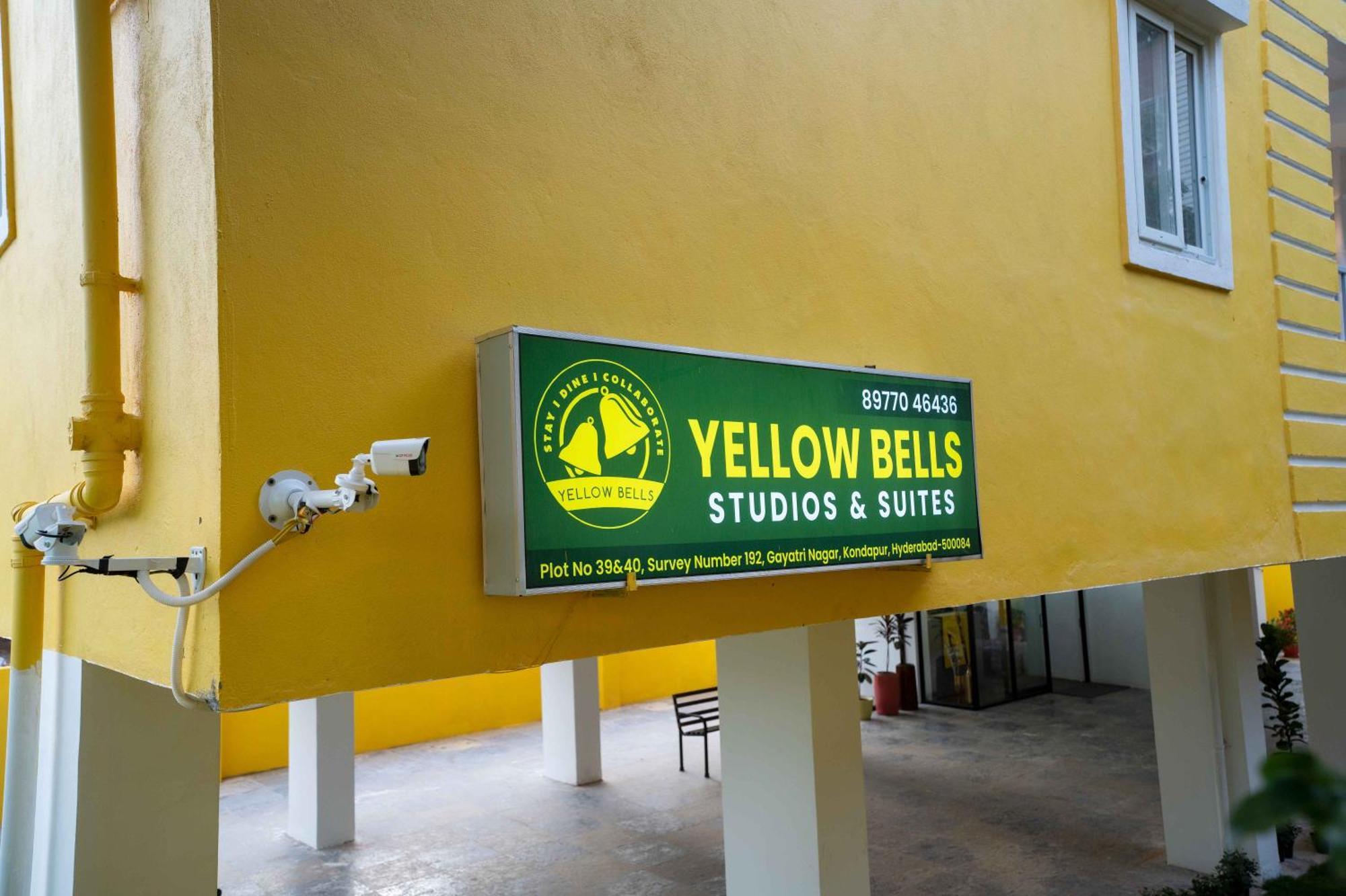 Yellow Bells Studios And Suites Gachibowli Bagian luar foto